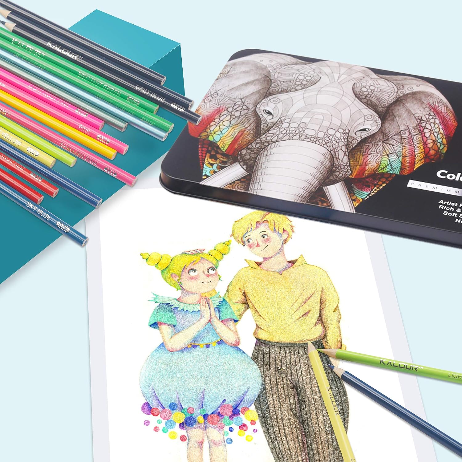 180 Soft Core Coloured Pencils