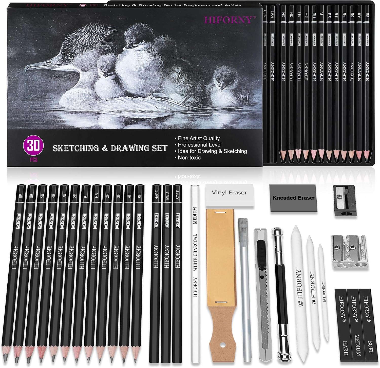 30-piece Sketching Drawing Set