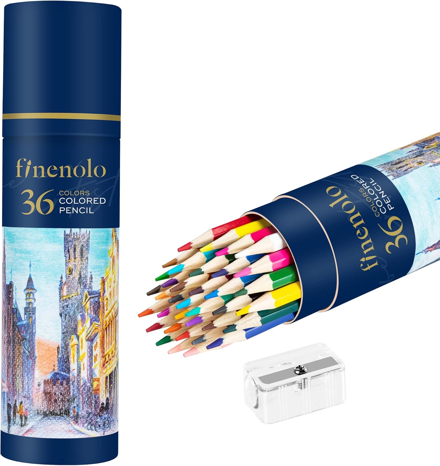 36-Piece Soft Core Coloured Pencils Set