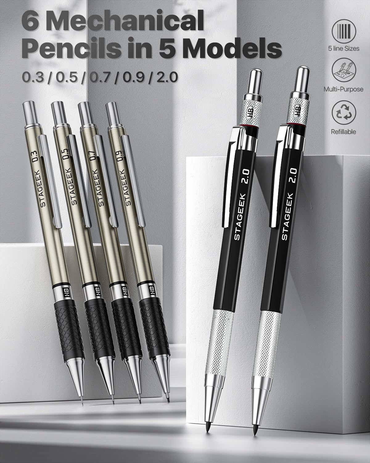 37-piece Mechanical Pencil Set