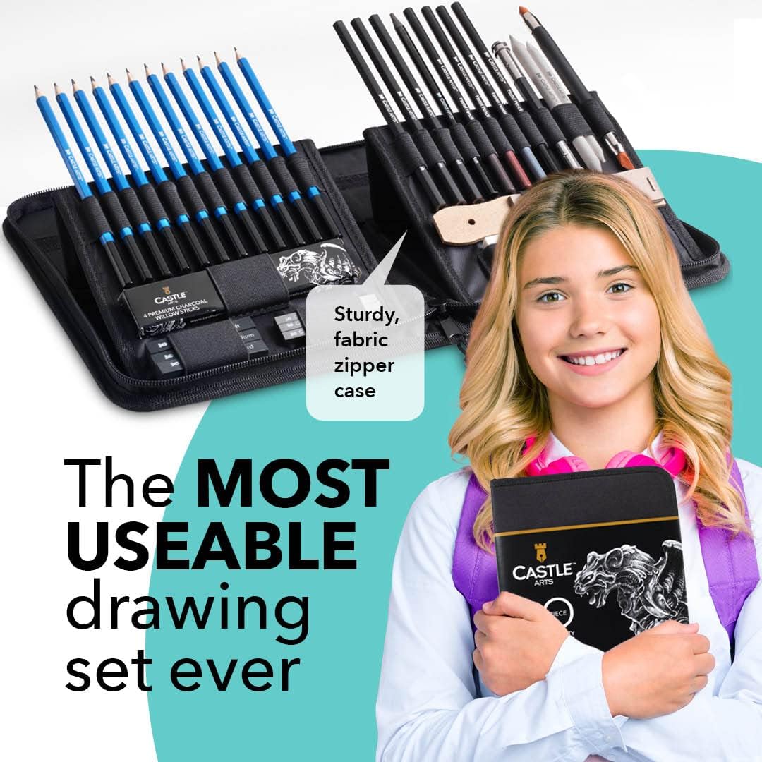 40-Piece Drawing and Sketching
