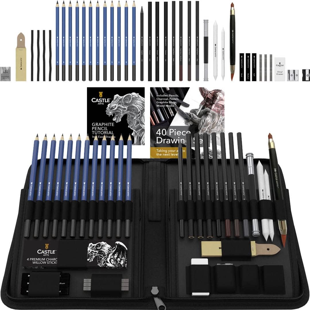 40-Piece Drawing and Sketching