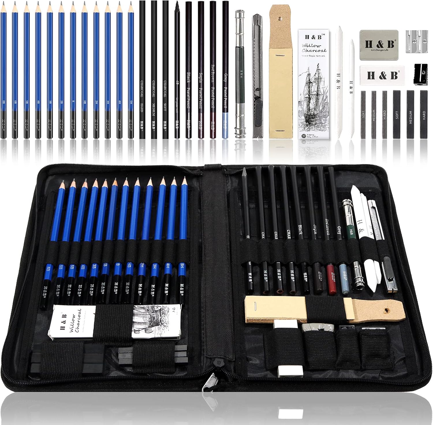 40-piece Sketch Drawing Set
