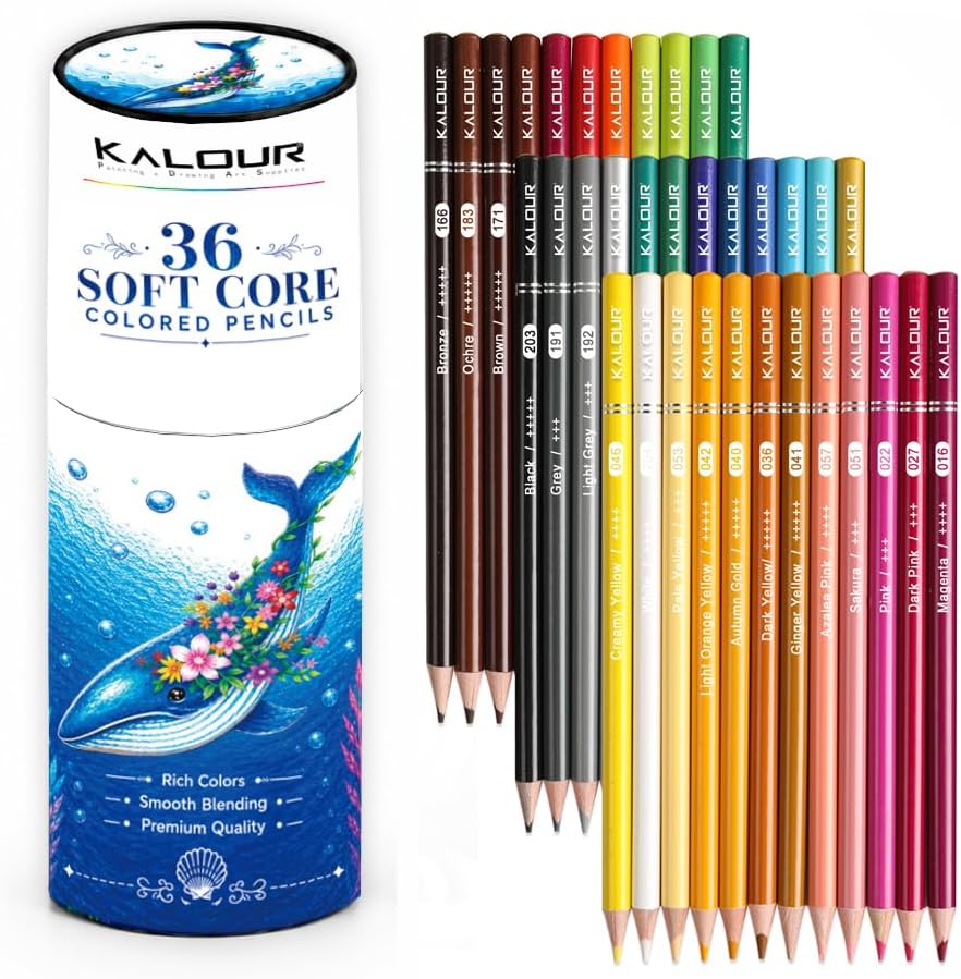 72 Soft Core Coloured Pencils