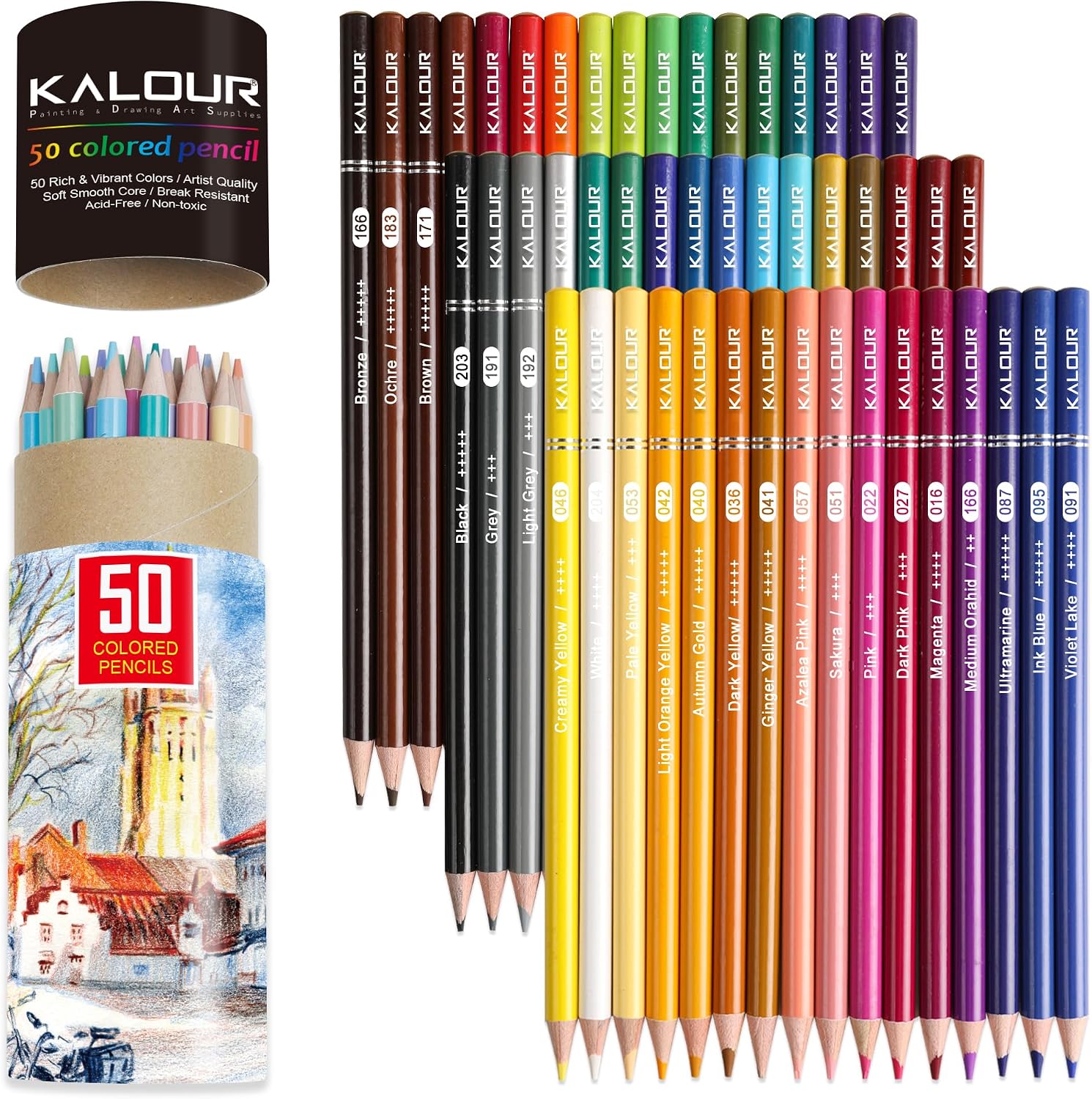 72 Soft Core Coloured Pencils
