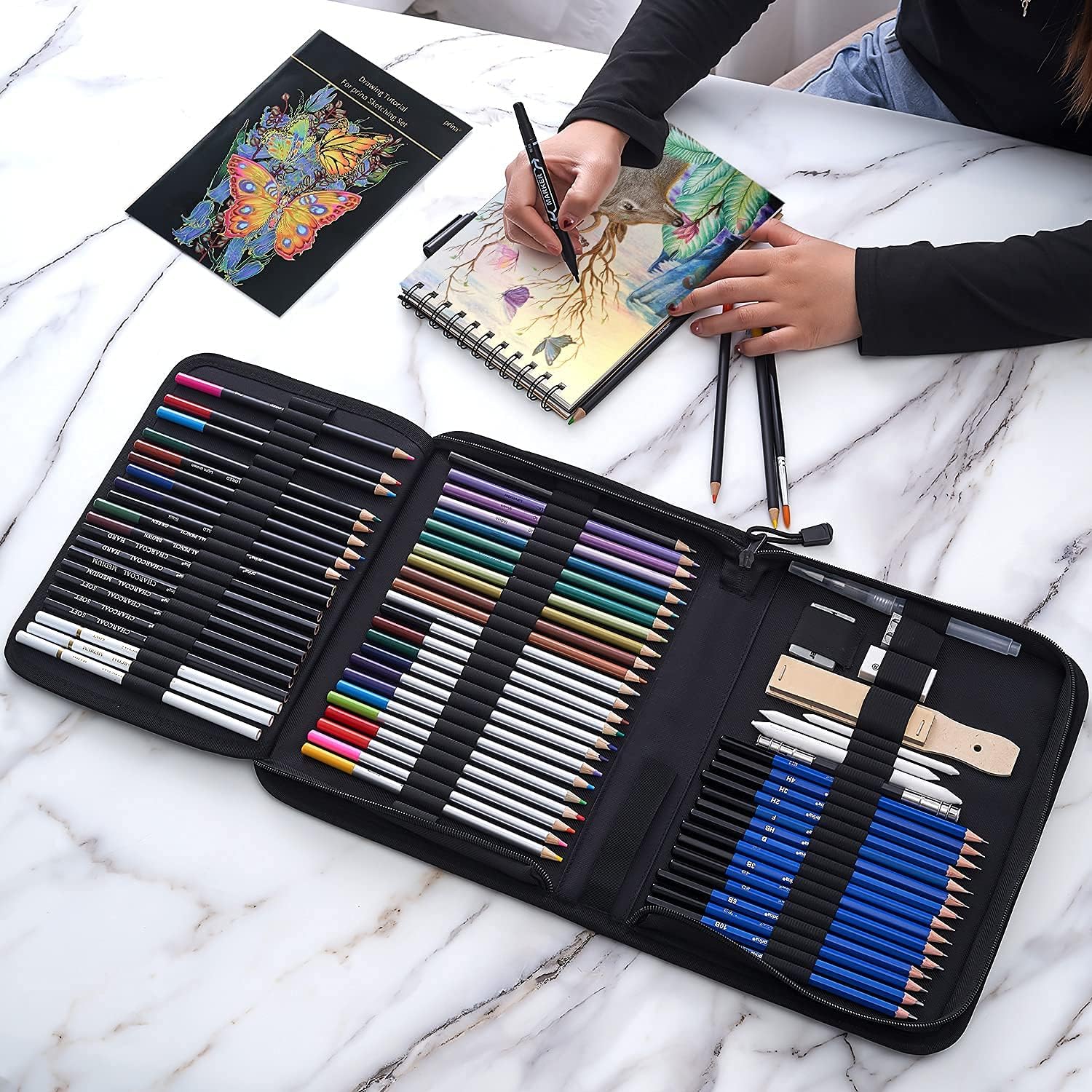 76-piece Drawing Set