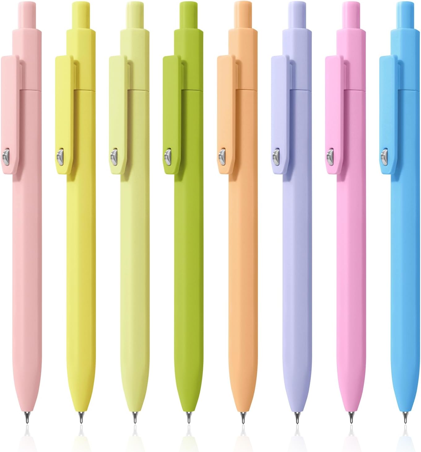 8-Piece 0.5mm Retractable Gel Pen Set