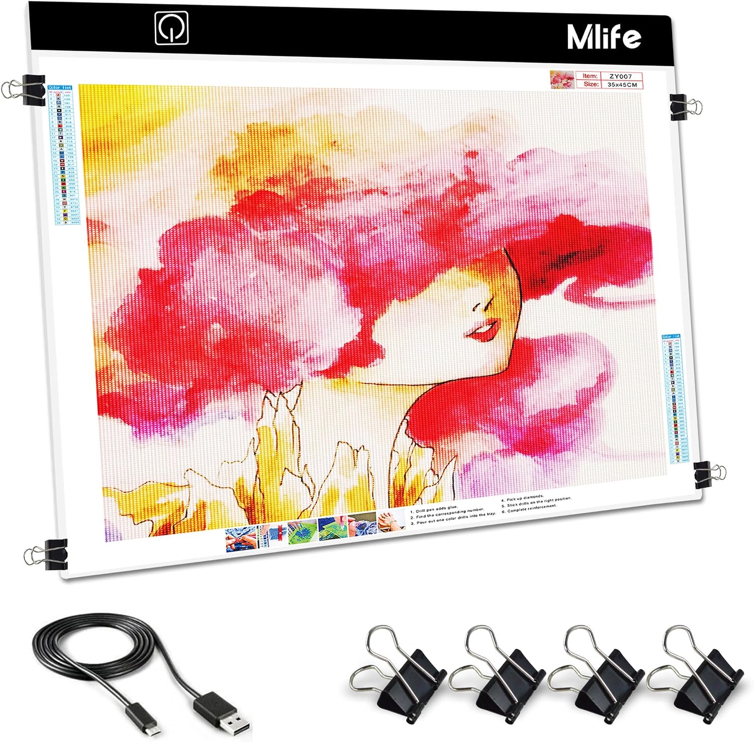 A4 LED Tracing Light Pad with 3 Brightness Levels