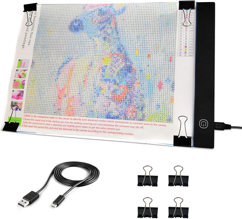 A4 LED Tracing Light Pad with 3 Brightness Levels